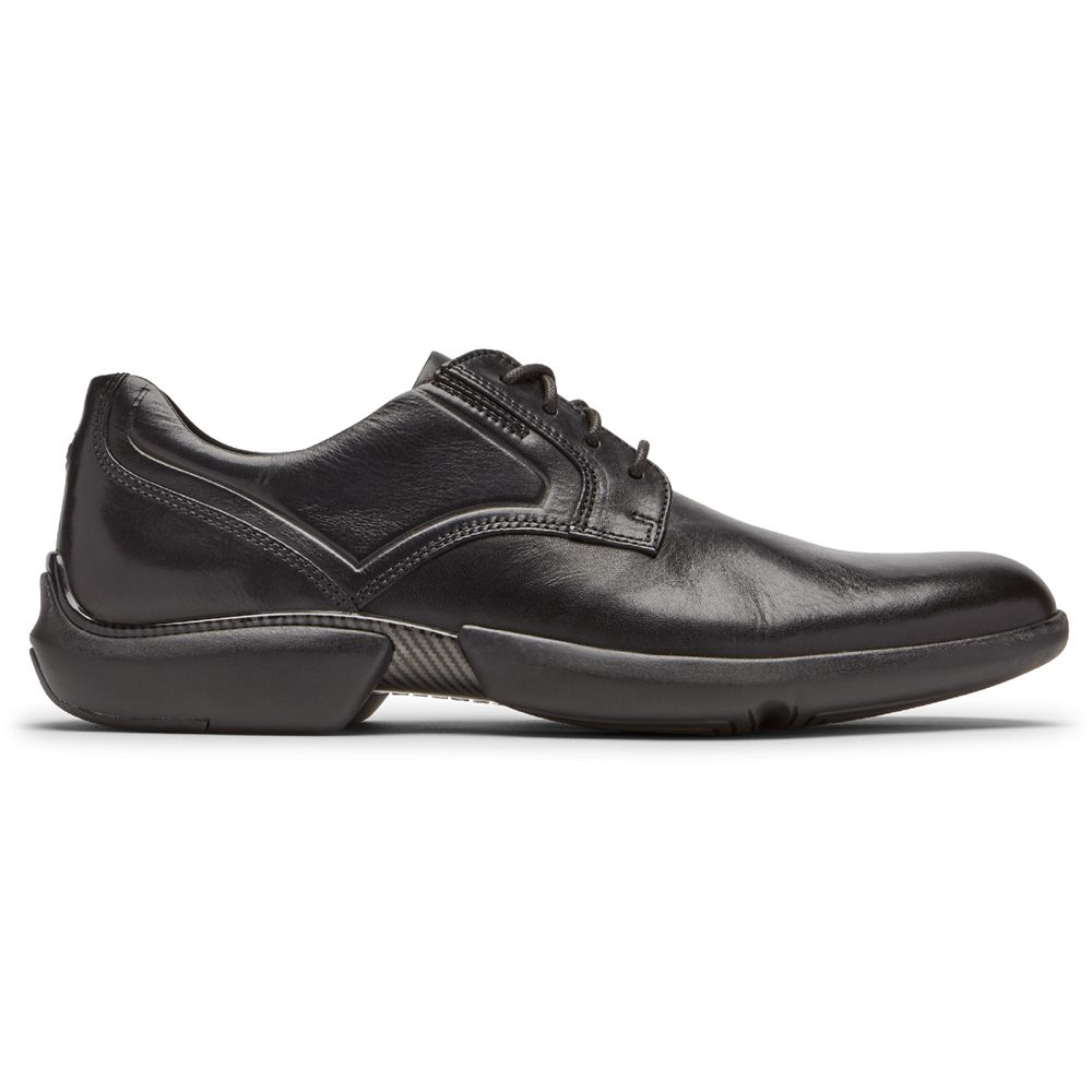 Rockport Total Motion Advance Plain Toe - Mens Oxfords - Black - NZ (LXQ-784206)